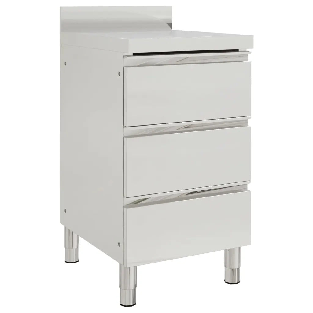 Mobili da cucina commerciali con 3 cassetti 2 pz 50x60x96 cm 3081935