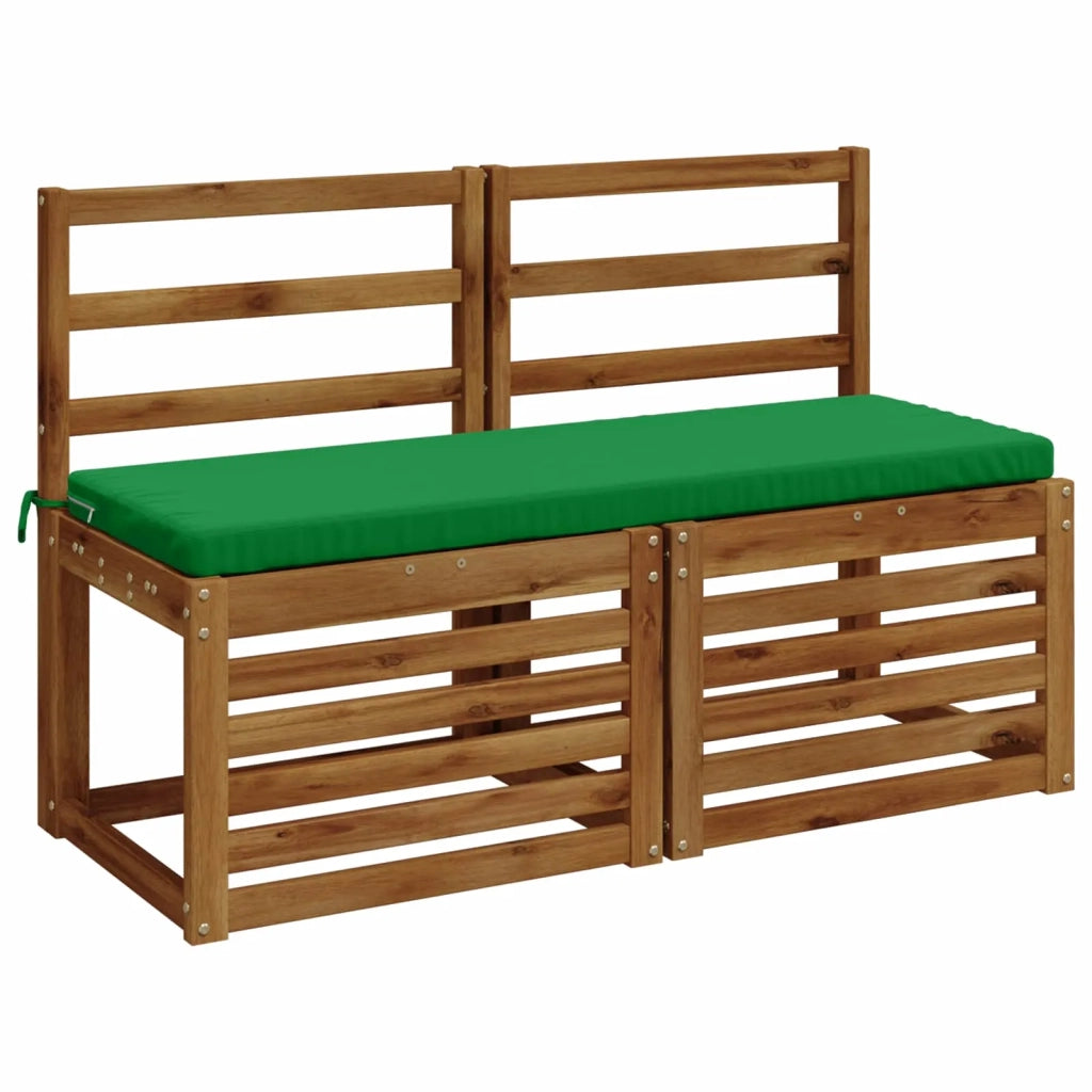 Cuscini per Panchina a 2 Pezzi SOEST 2 pz 100% Poliestere Verde 948889