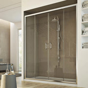 Porta Doccia 130CM H185 trasparente  mod. Replay 2 Ante