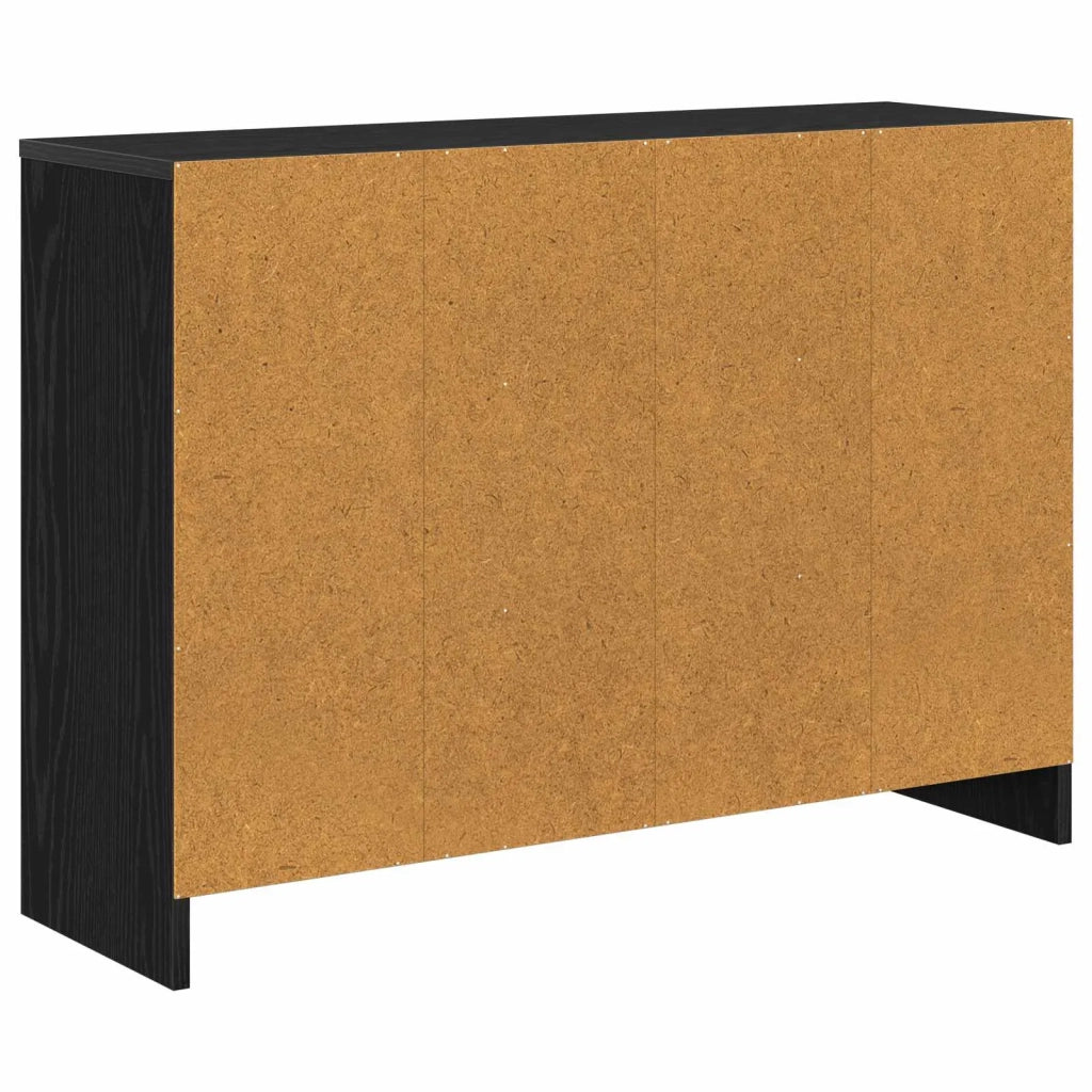 Credenza con cassetto Rovere Nero 88,5 x 27,5 x 63,5 cm 8000509
