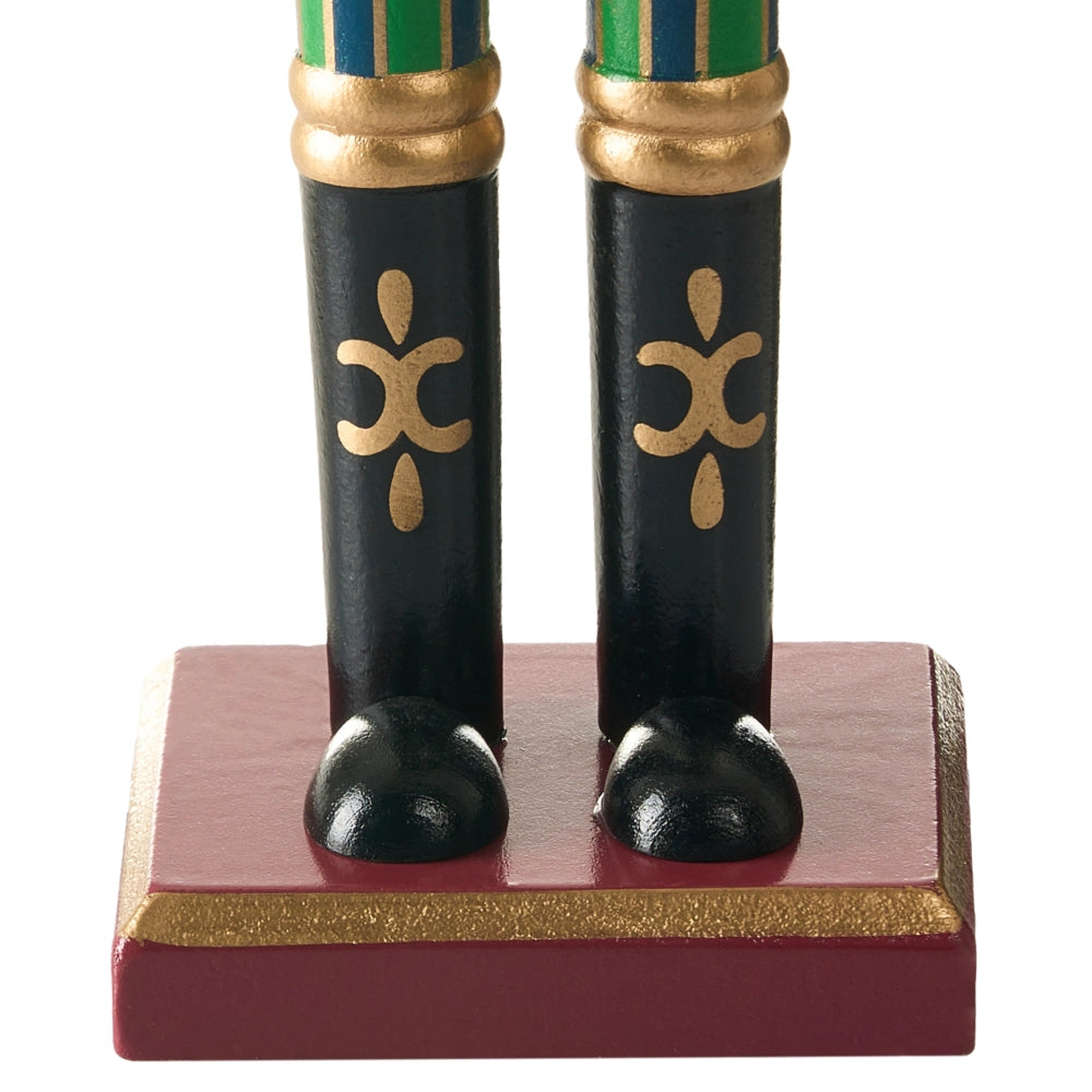 Set di 3 statuine Schiaccianoci in materiale sintetico verde scuro decorazione natalizia