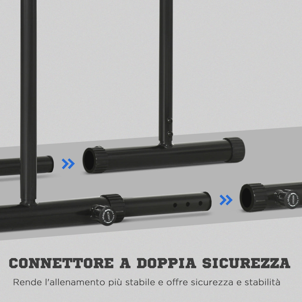 Tavolo bar ¨C zephmum ¨C Nero, acciaio, 90-102x65x80-90 cm
