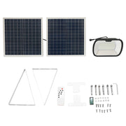 Lampada LED 240x0,5W con pannello solare 35W e batteria 7,4V/15Ah