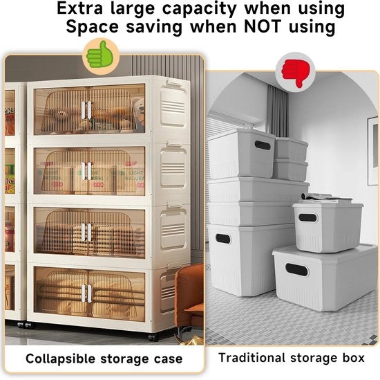 Cassettiere Opportuna - Opportuna - Ruote - Stivabile - Struttura in Legno