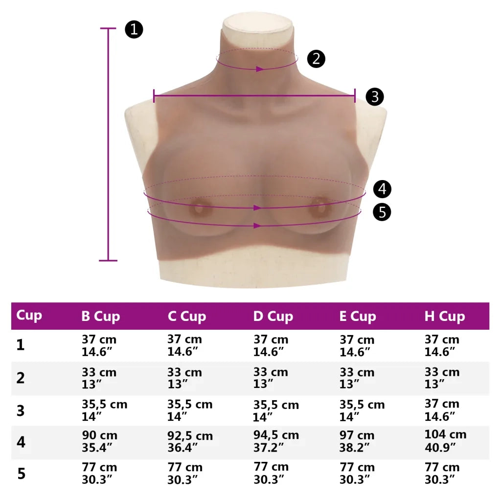 Corpetto in Silicone Abbronzato Coppa B CFW8940059