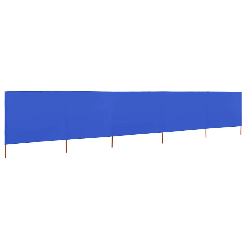 Paravento a 5 Pannelli in Tessuto 600x160 cm Azzurro CFW4151086