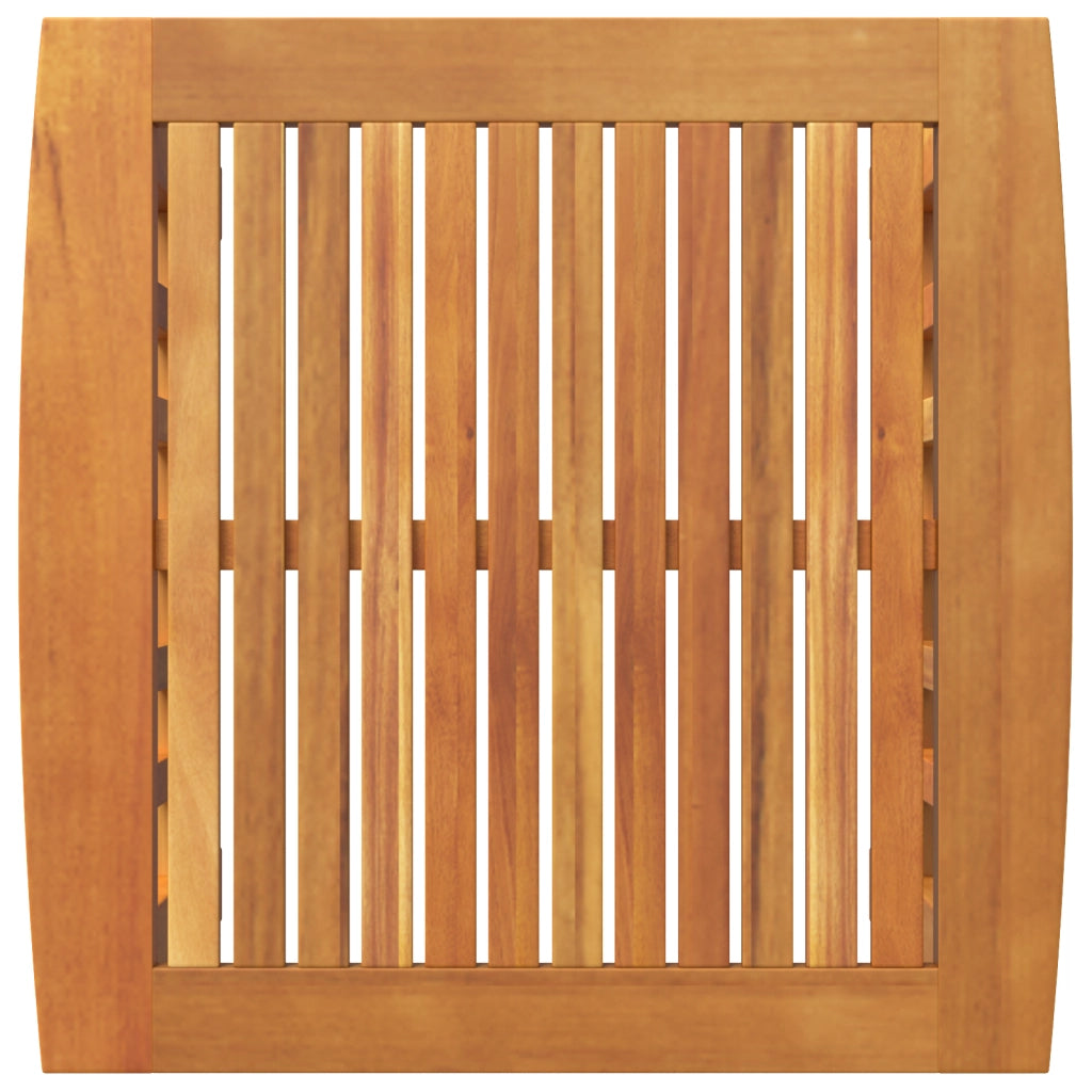 Tavolo Laterale da Giardino  Marrone 45x45x50 cm in Legno Massello di Acacia