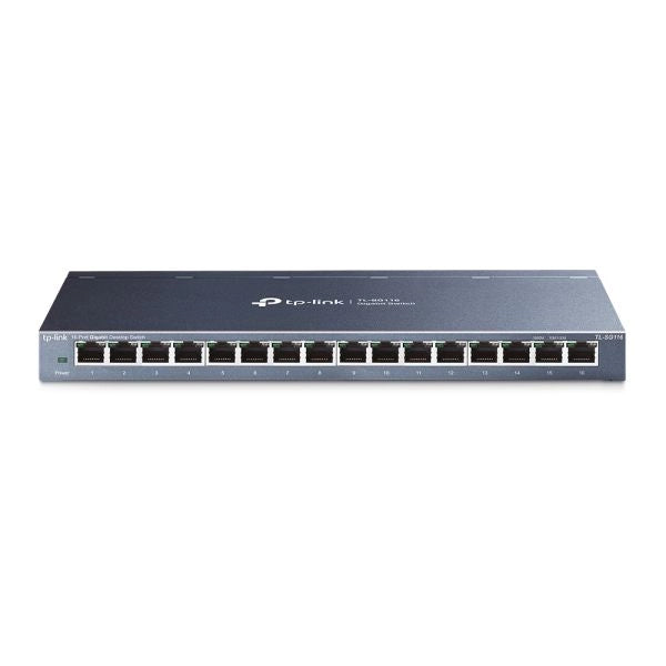 Tp-link tl-sg116 non gestito gigabit ethernet (10/100/1000) nero