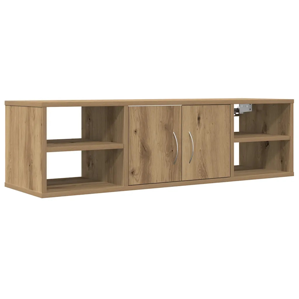 Armadietto a Muro Rovere Artigianale 101x30x29 cm in Truciolato 856489