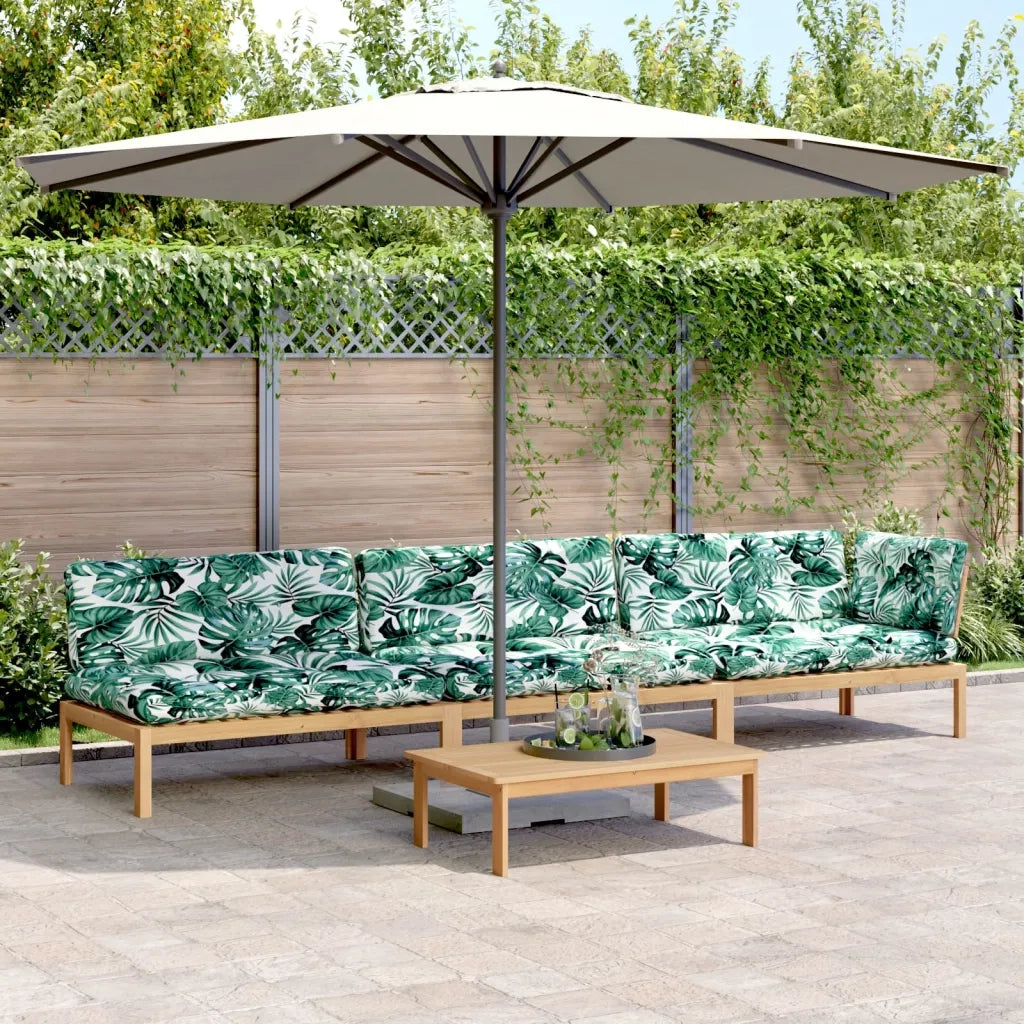 vidaXL Set Divani Pallet Giardino 4pz Cuscini Legno Massello Acacia