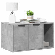 Recinto Lettiera Gatti Grigio Cemento 60x40x40 cm in Truciolato 857736