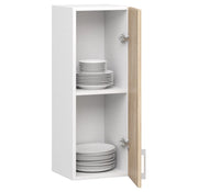 Mobile da cucina pensile sistema AKORD LIMA Bianco 30 cm 1 anta inserto frontale Sonoma Quercia 30x30,5x72 cm