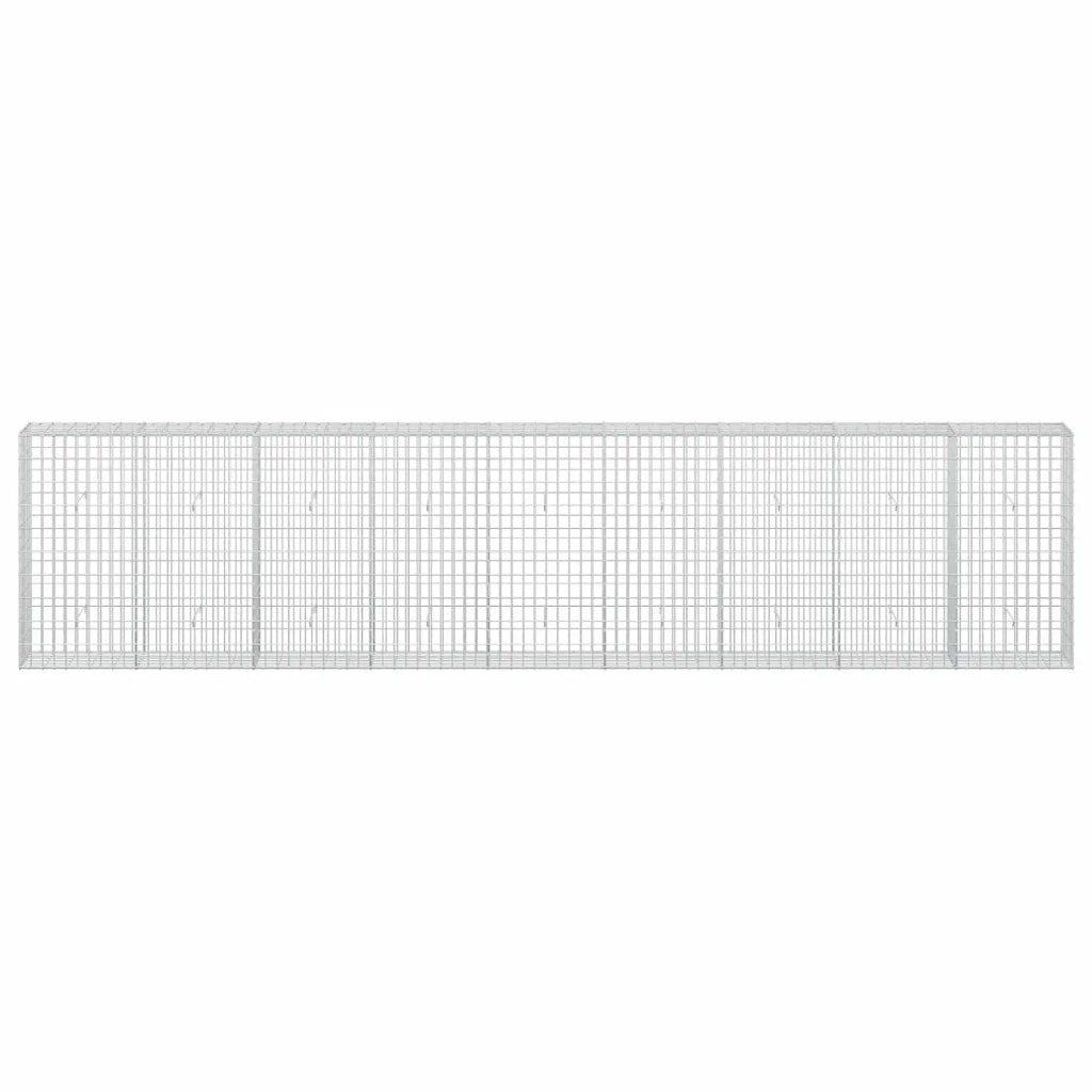 Gabione con Filo da 5 mm e Rete da 5x10 cm 450x30x100 cm 3464643