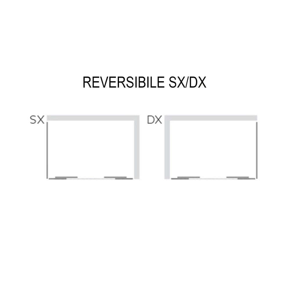 Lato fisso box doccia slide4 adatto per porta scorrevole slide4 cristallo temprato *** misure 67-70xh190cm trasparent...