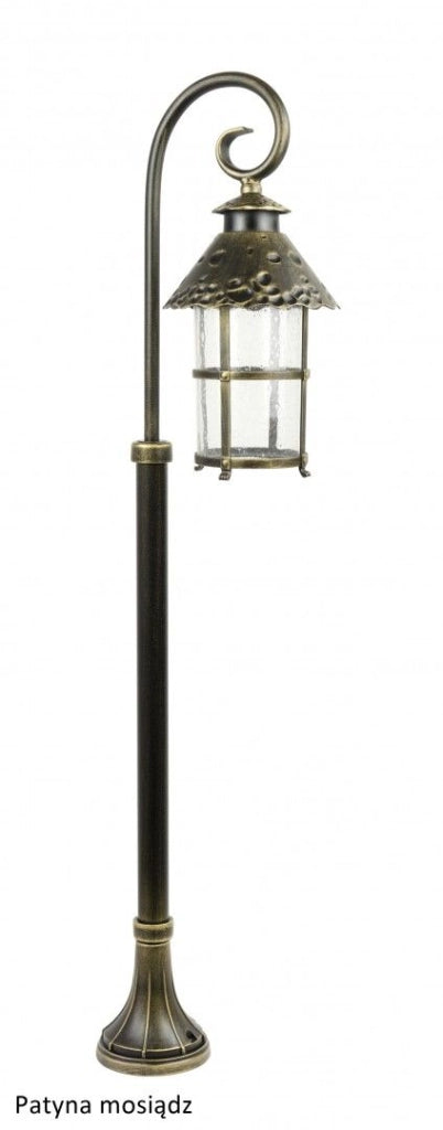 Lampione esterno Toledo retro 116cm E27 nero IP23 SU-MA