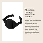 Microfono per la testa - Altezza regolabile - Protezione per trasmettitore di microfono - Borsa portatile compatta - Insegnante di fitness - Adatto per teatro