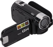 Compacta Videocamera Portatile con Schermo da 2.7 Pollici Registrazione Full HD 1080P Videoregistratore DV 16x Zoom Digitale per Studenti Giovani Anziani - Nero