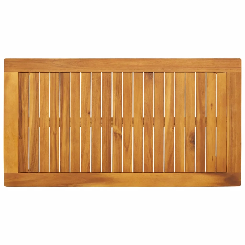 Tavolo da Pranzo da Giardino 100x55x45 cm Legno Massello Acacia