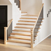 vidaXL Gradini 2 pz 120x25x2 cm in Rovere Massello Non Trattato