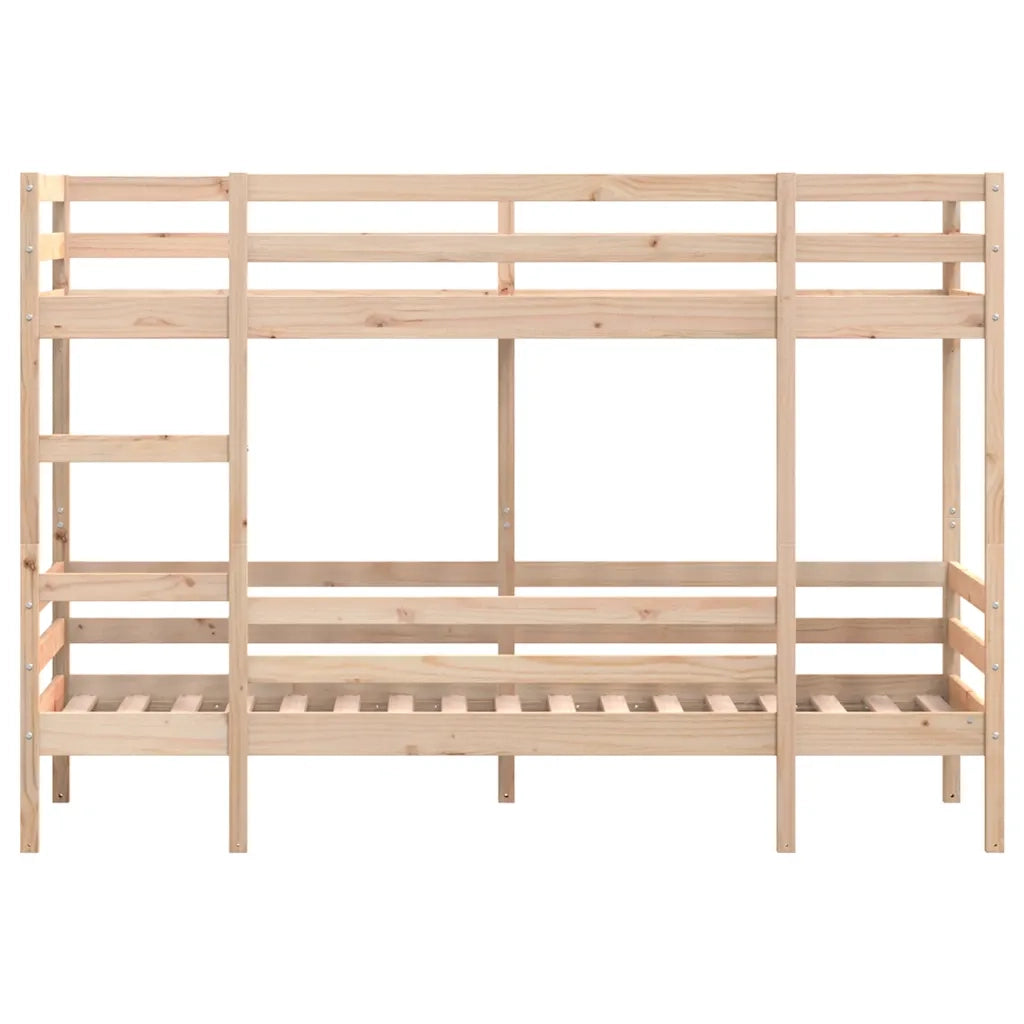 Letto a Castello senza Materasso 90x190 cm Legno di Pino