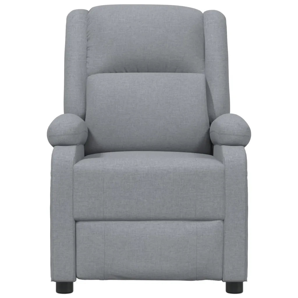 Poltrona Elettrica Massaggiante Grigio Chiaro in Tessuto cod mxl 54074