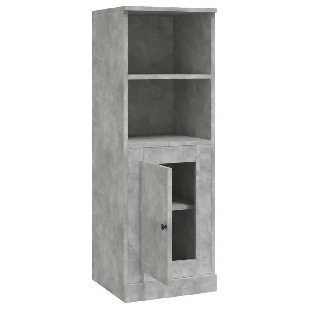 Credenza | Madia | Buffet da pranzo | Armadio da pranzo Grigio Cemento 36x35,5x103,5 cm in Legno Multistrato