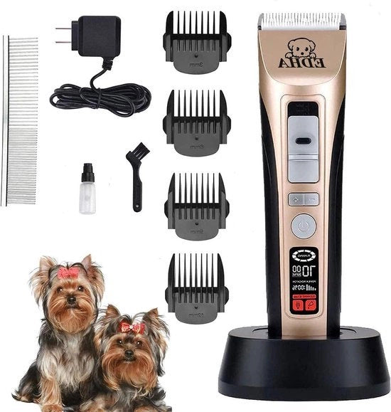 Kit di pettinatura per cani gatti e animali domestici a 5 velocità con pettine e trimmer da uso universale