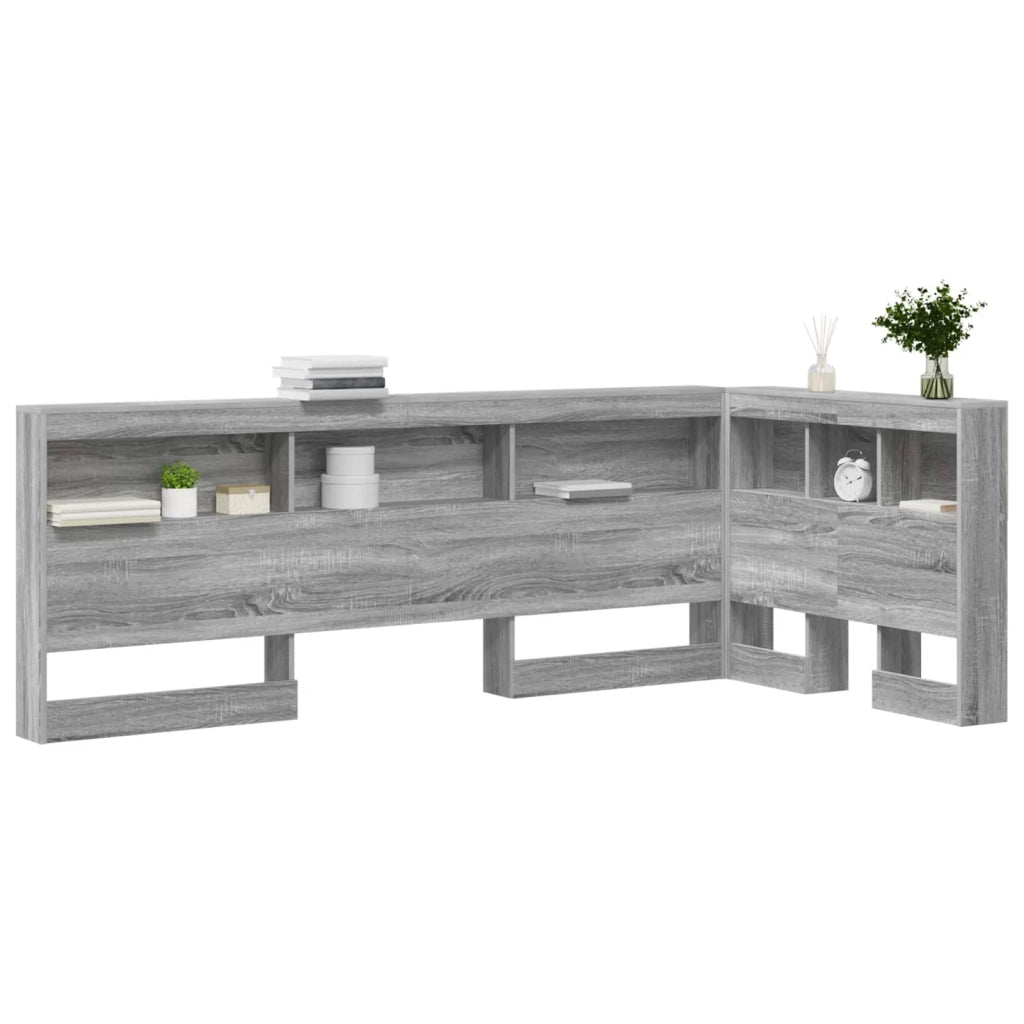 Testata contenitore Grigio Sonoma 100 cm Legno multistrato 3335466