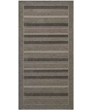 Tappeto STYLE FANGO cm.55x240 moderno a righe, passatoia cucina multiuso lavabile velour antiscivolo