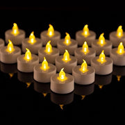 LED Tealight - Fiammelle Realistiche con Fiammella Flickerante per Feste e Decorazioni - Set da 50 Pezzi