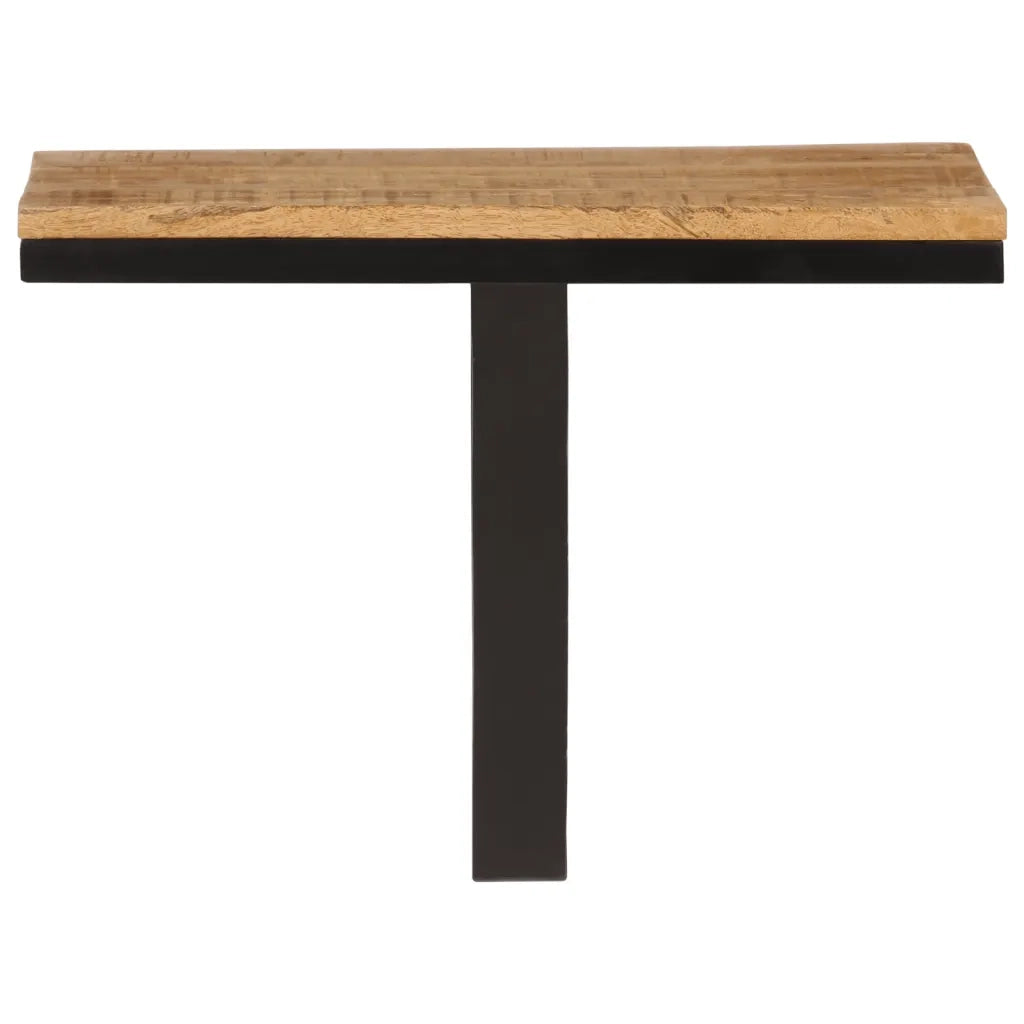 Mensola da Parete | Mensola sospesa 40x30x32 cm in Legno Massello Mango e Ferro