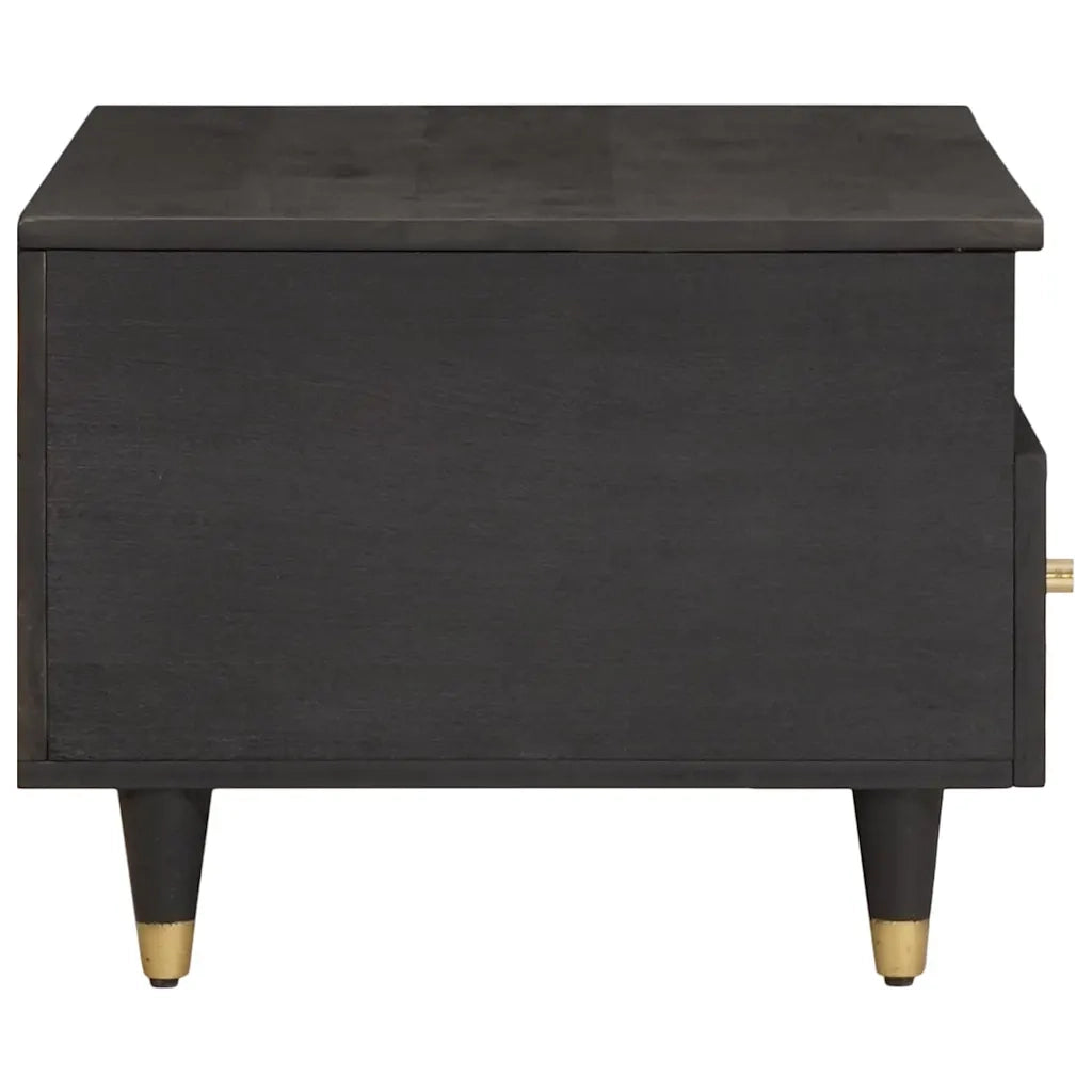 Tavolino da salotto con cassetto Nero 80 x 54 x 40 cm