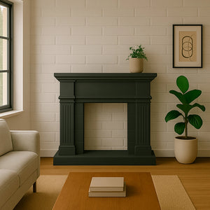 Mpc Cornice Camino Caldera Grigio Grigio Profondo Cornice Caminetti Caldera Grigio Profondo Mdf Per Inserto Elettrico Caminettovulcano o Bruciatore Esistente Design Classico Senza Tempo