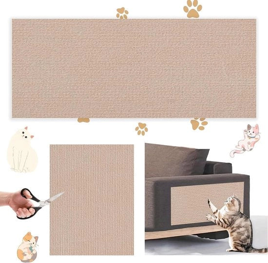 Scrivania per gatti arrampicatrice 30 x 100 cm - Krabmat per gatti autofixante - Protezione per mobili tagliabile su misura