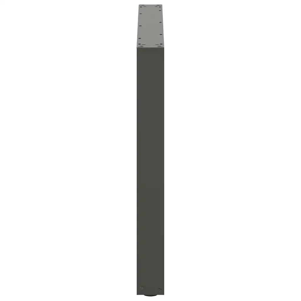 Gambe per tavolo da pranzo a forma di U 2 pz Antracite 100x(72-73) cm Acciaio 4013198
