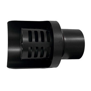 C TERMINALE INOX ORIZZONTALE VERNIC D  8 CM