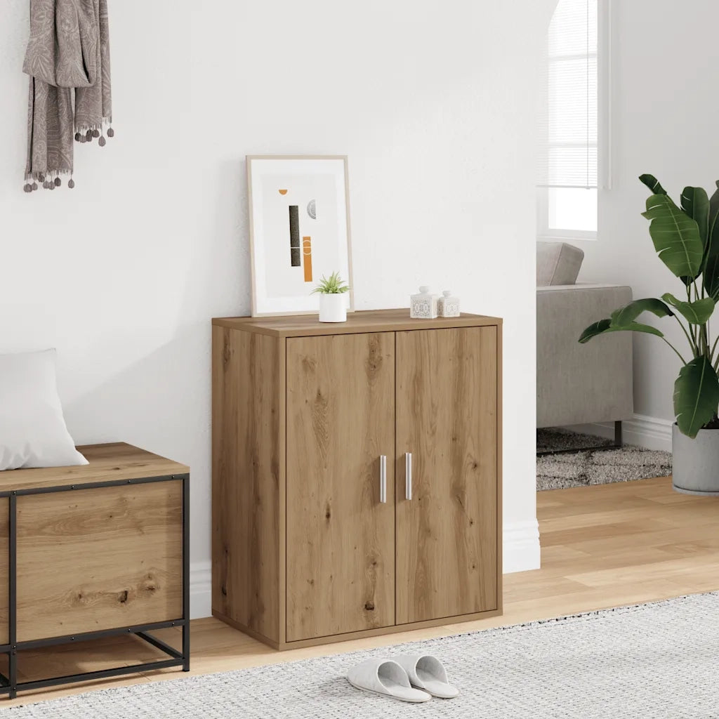 vidaXL Scarpiera Rovere Artigianale 60x35x70 cm in Legno Multistrato