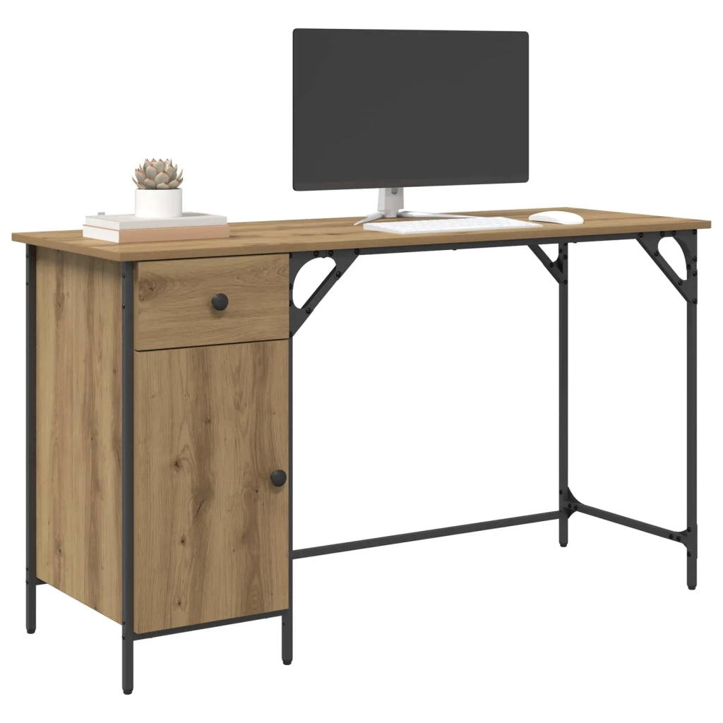 Scrivania per computer Rovere artigianale 131 x 48 x 75 cm 882833