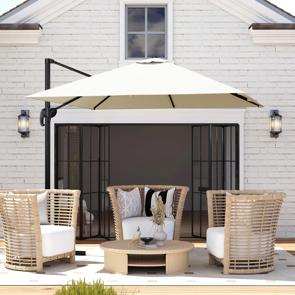 Ombrellone da Giardino ¨C zephmum ¨C Grigio, 250x250 cm