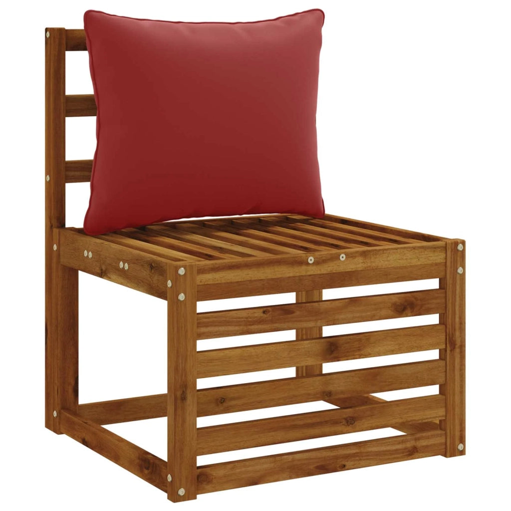 Cuscino per Schiena a 1 Pezzo PUTTEN 100% Poliestere Rosso Vino 946962