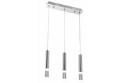 Lampada a sospensione industriale cromata Gwen LED 5W