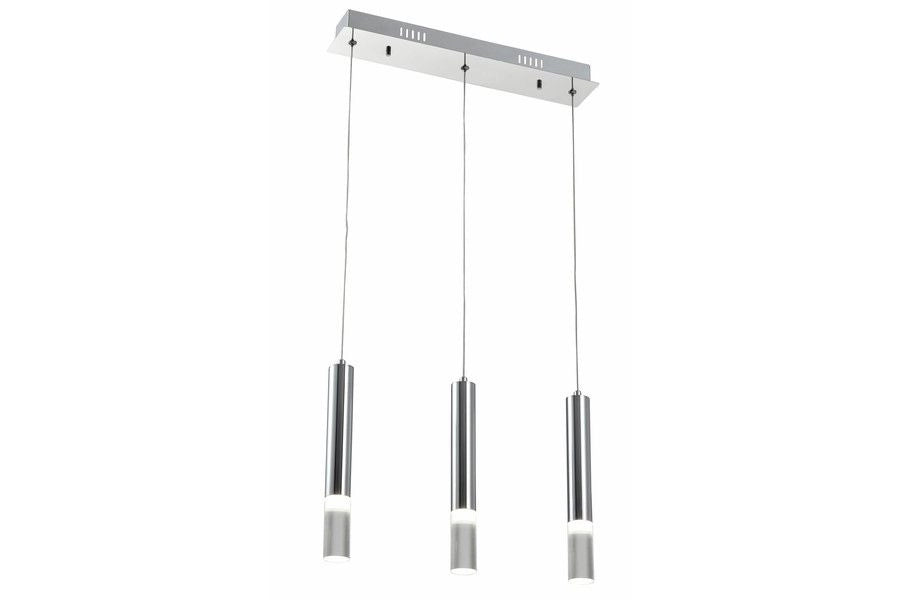 Lampada a sospensione industriale cromata Gwen LED 5W