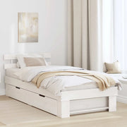 Struttura del letto Bianco 90 x 200 cm Pino massello