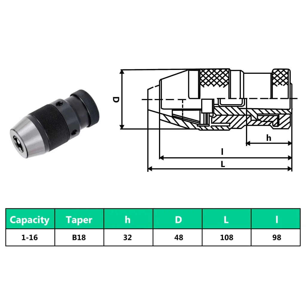 Mandrino per trapano MT3-B18 con campo di serraggio 16 mm 02_0003942