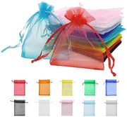 Sacchetti in organza 150 pezzi - 7x9 cm piccoli - sacchetto di regalo - sacchetto di cioccolato - sacchetto di gioielli - biodegradabili - ideali per feste e matrimoni - sacchetti di regalo