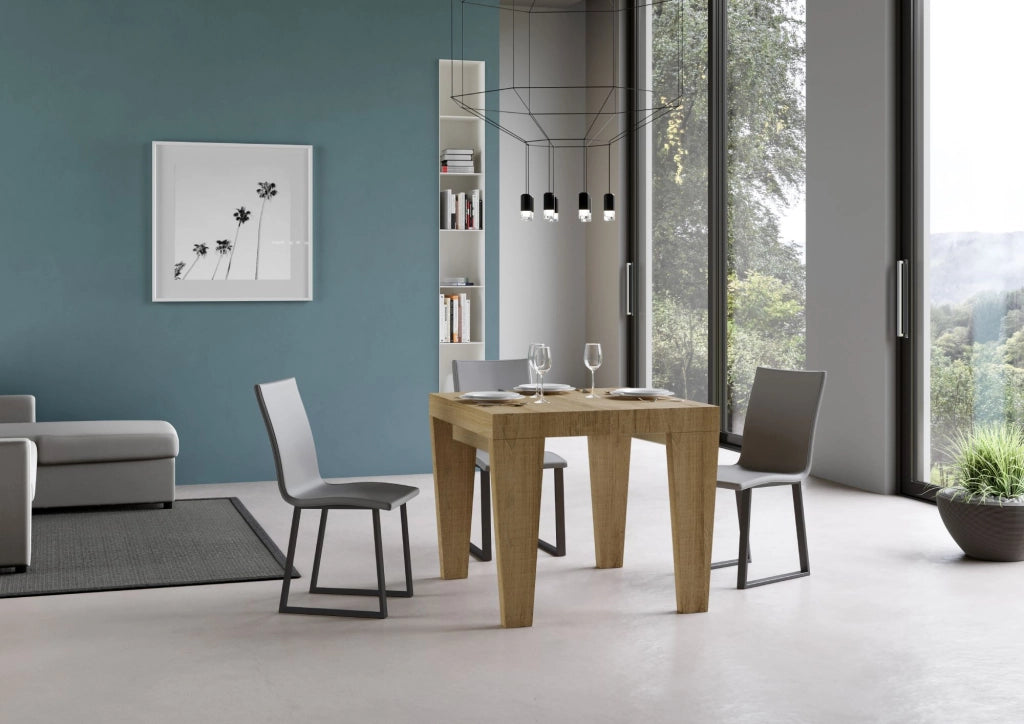 Tavolo allungabile 90x90/246 cm Pimbo Premium Quercia Natura