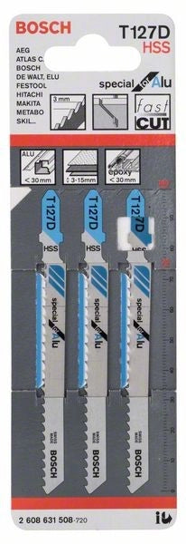 2608631508 - Set 3 lame per seghetto alternativo T 127 D Special for Alu