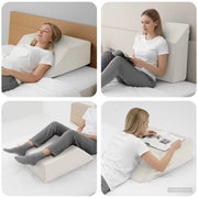Cuscino per Gambe Bianco 63 x 52 x 19,5 cm Schiuma PU