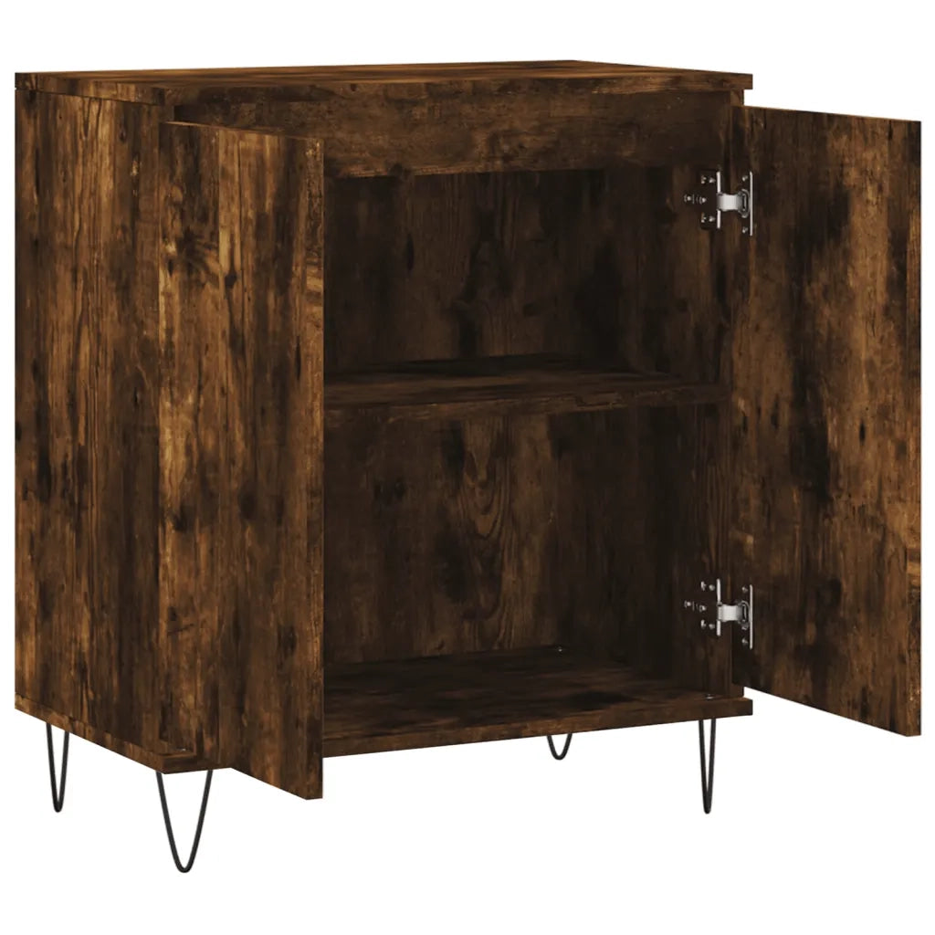 Credenza Rovere Fumo 60x35x70 cm in Legno Multistrato 827161