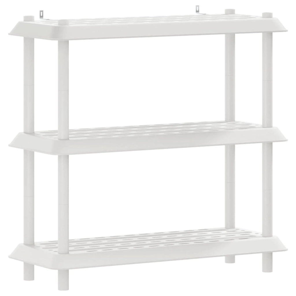 Unità di scaffalatura 3 livelli 100 x 40 x 96 cm PP Bianco 8011746